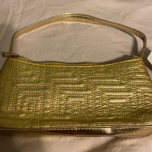 Very Small Gold Purse or Accessory Bag